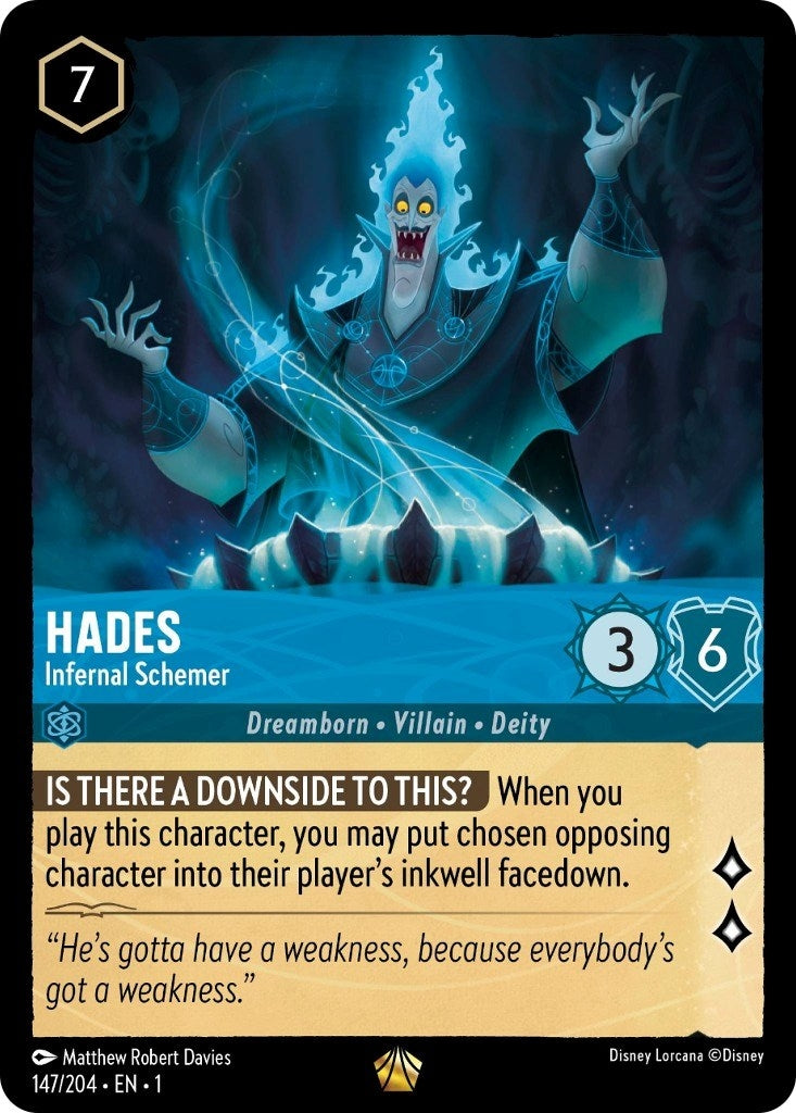 Image for Hades - Infernal Schemer (147/204) (The First Chapter) (1) - Disney Lorcana