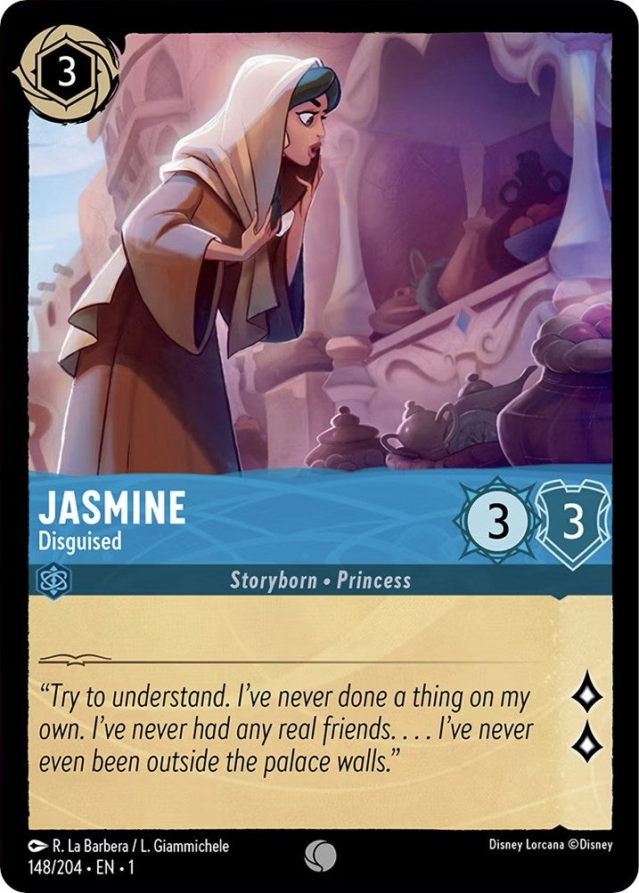 Image for Jasmine - Disguised (148/204) (The First Chapter) (1) - Disney Lorcana