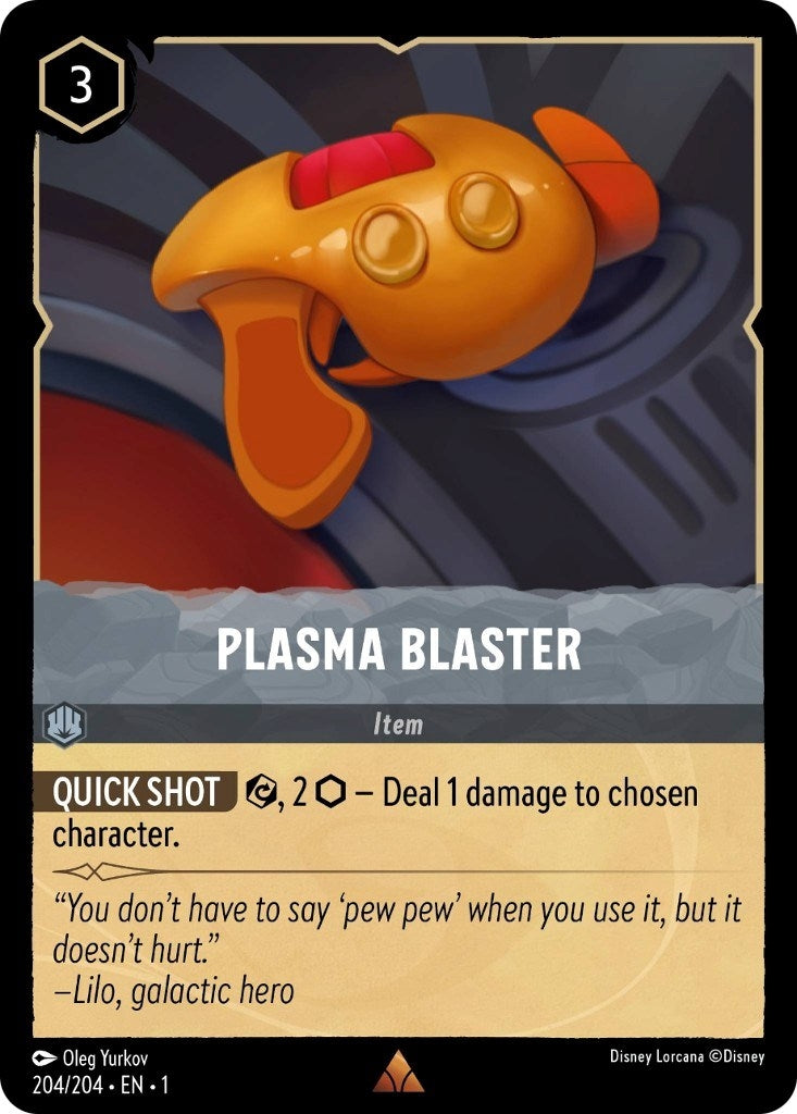Image for Plasma Blaster (204/204) (The First Chapter) (1) - Disney Lorcana
