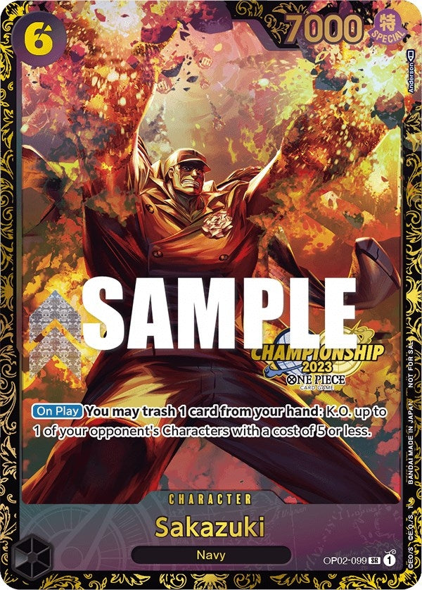 Image for Sakazuki (Championship 2023) (OP02-099) (One Piece Promotion Cards) (OP-PR) - One Piece Card Game