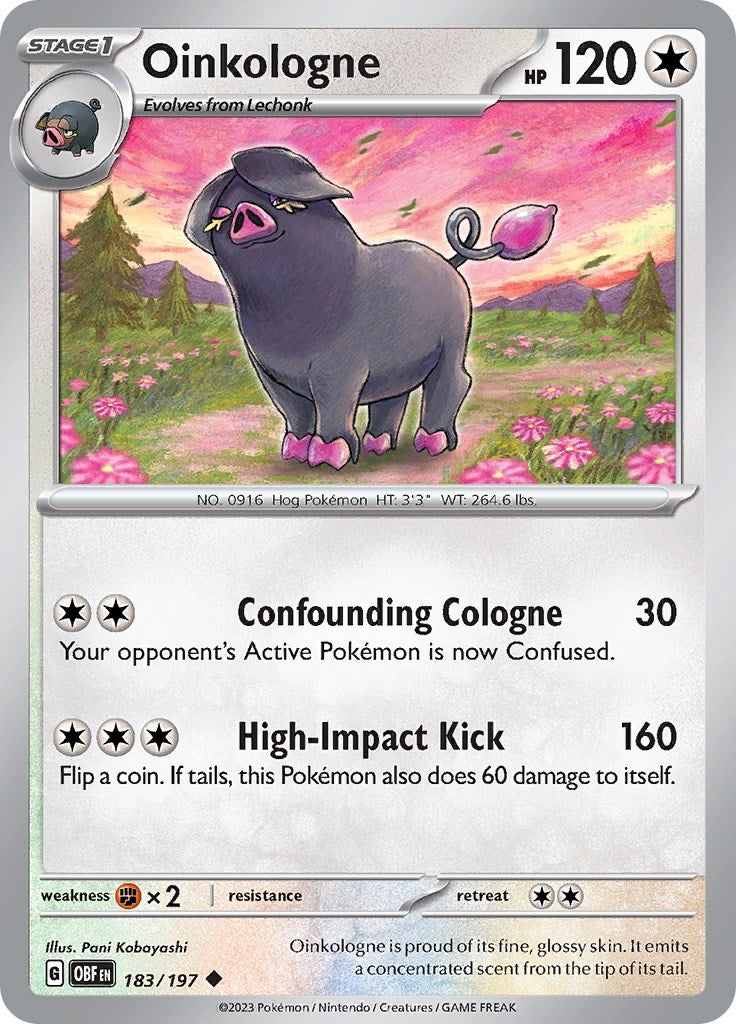 Image for Oinkologne (183/197) (SV03: Obsidian Flames) - Pokemon