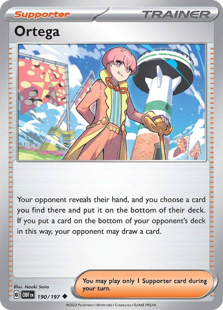 Image for Ortega (190/197) (SV03: Obsidian Flames) - Pokemon