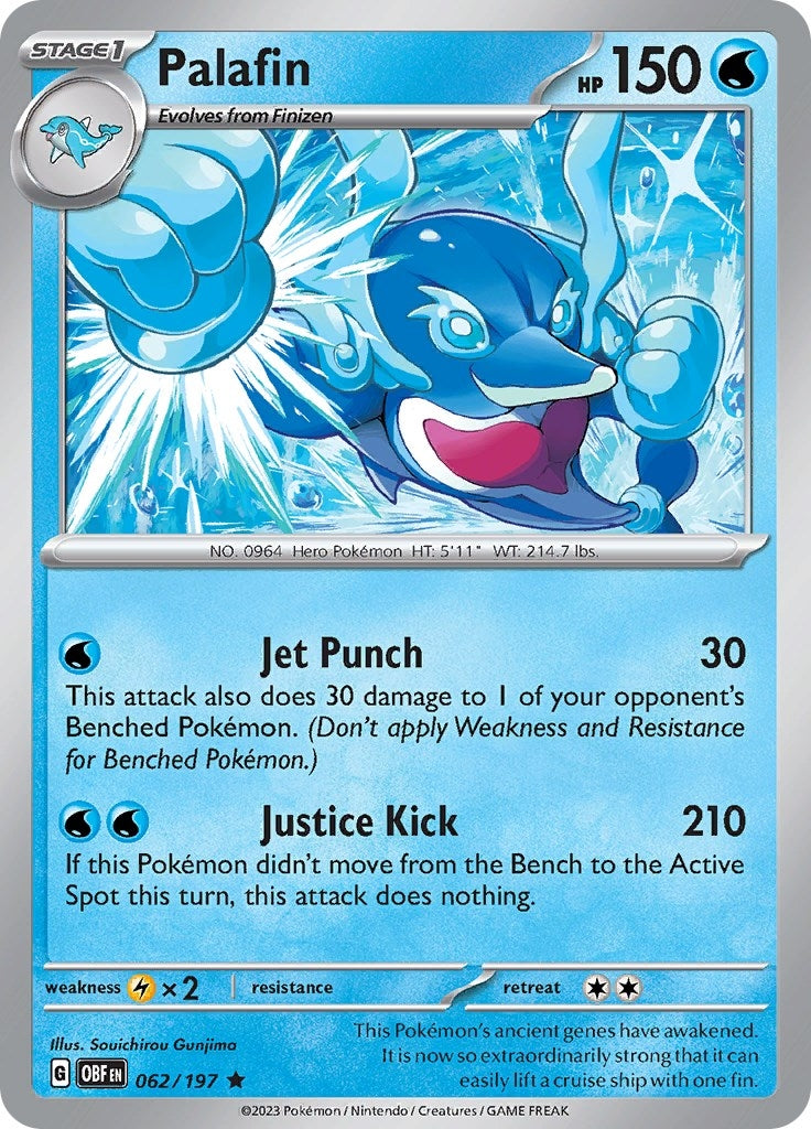 Image for Palafin (062/197) (SV03: Obsidian Flames) - Pokemon