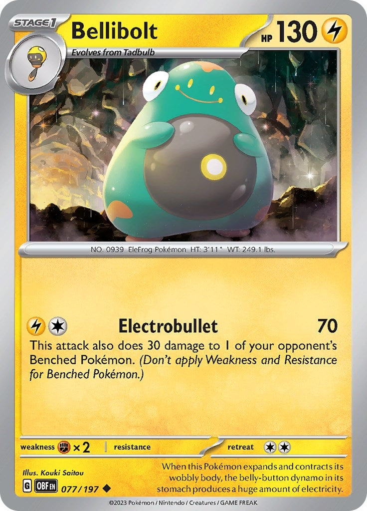 Image for Bellibolt (077/197) (SV03: Obsidian Flames) - Pokemon