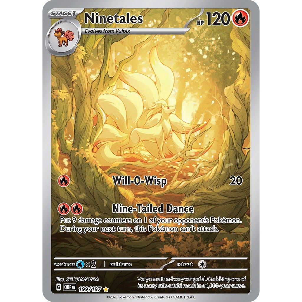 Ninetales (199/197) (SV03: Obsidian Flames) - PokeBox USA