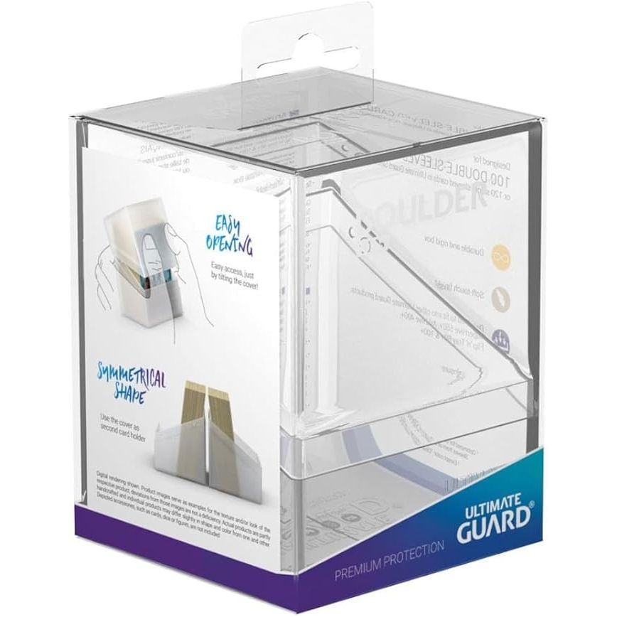 Ultimate Guard Boulder Deck Case 100+ Standard Size Clear Deck Box - PokeBox USA