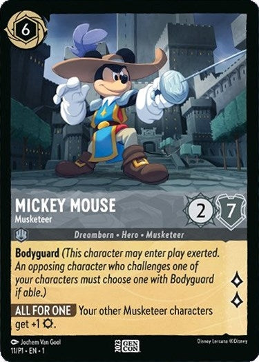 Image for Mickey Mouse - Musketeer (11) (Disney Lorcana Promo Cards) (DLPC) - Disney Lorcana