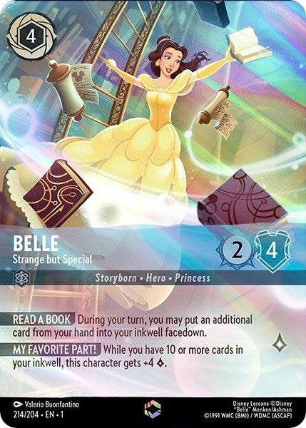 Image for Belle - Strange but Special (Enchanted) (214/204) (The First Chapter) (1) - Disney Lorcana
