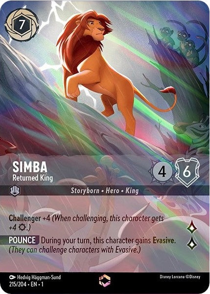 Image for Simba - Returned King (Enchanted) (215/204) (The First Chapter) (1) - Disney Lorcana