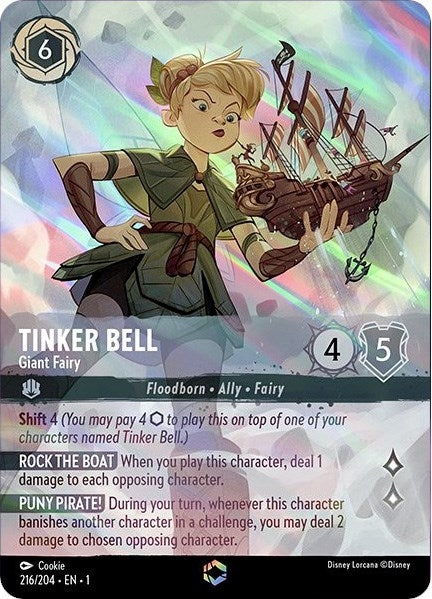 Image for Tinker Bell - Giant Fairy (Enchanted) (216/204) (The First Chapter) (1) - Disney Lorcana