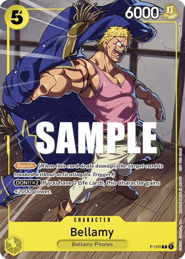 Image for Bellamy (Pirates Party Vol. 4) (P-039) (One Piece Promotion Cards) (OP-PR) - One Piece Card Game