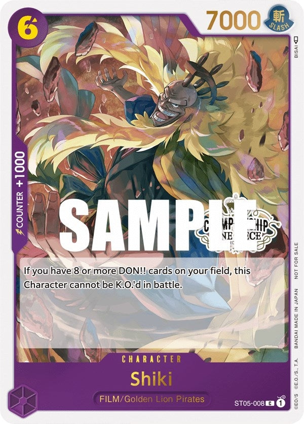 Image for Shiki (Store Championship Participation Pack Vol. 2) (ST05-008) (One Piece Promotion Cards) (OP-PR) - One Piece Card Game