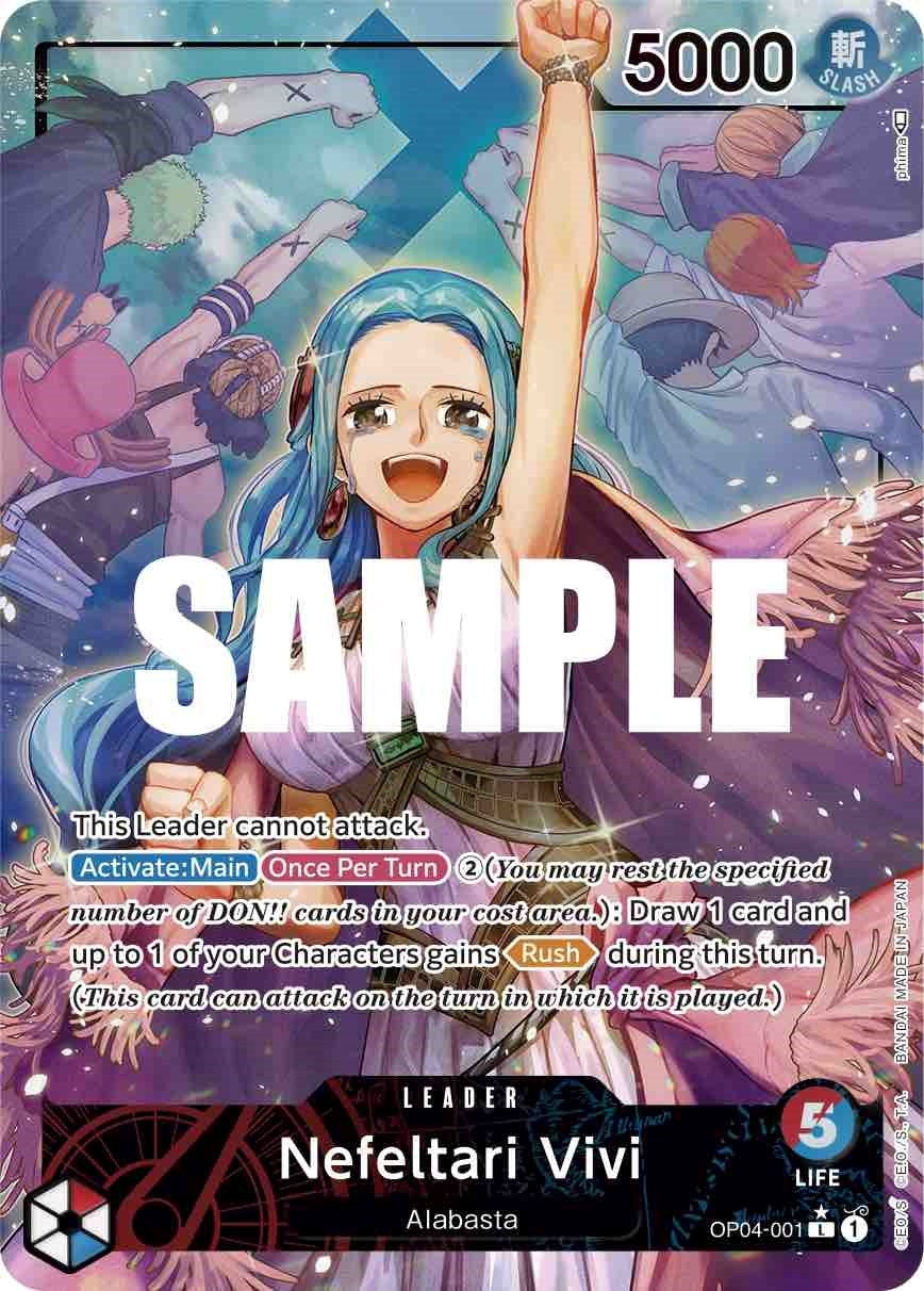 Image for Nefeltari Vivi (001) (Alternate Art) (OP04-001) (Kingdoms of Intrigue) (OP04) - One Piece Card Game
