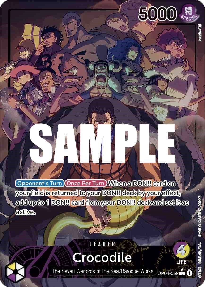 Image for Crocodile (058) (Alternate Art) (OP04-058) (Kingdoms of Intrigue) (OP04) - One Piece Card Game