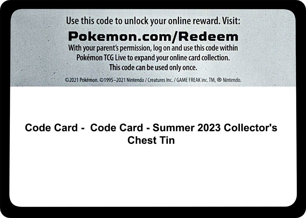 Image for Code Card - Summer 2023 Collector's Chest Tin (SWSH05: Battle Styles) (SWSH05) - Pokemon