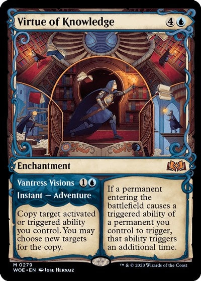 Virtue of Knowledge (Showcase) (279) (Wilds of Eldraine)