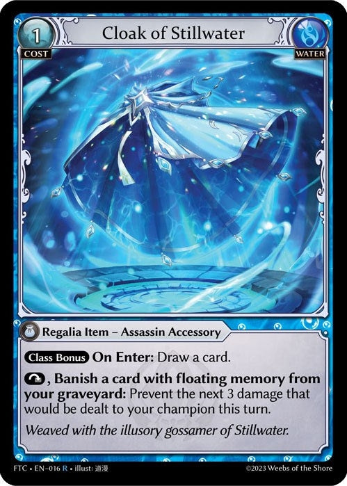 Image for Cloak of Stillwater (016) (Fractured Crown) (FTC) - Grand Archive TCG
