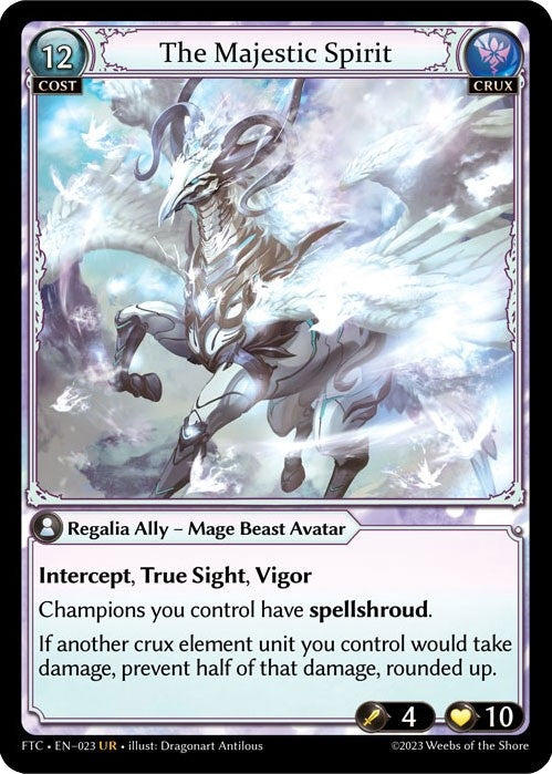 Image for The Majestic Spirit (023) (Fractured Crown) (FTC) - Grand Archive TCG