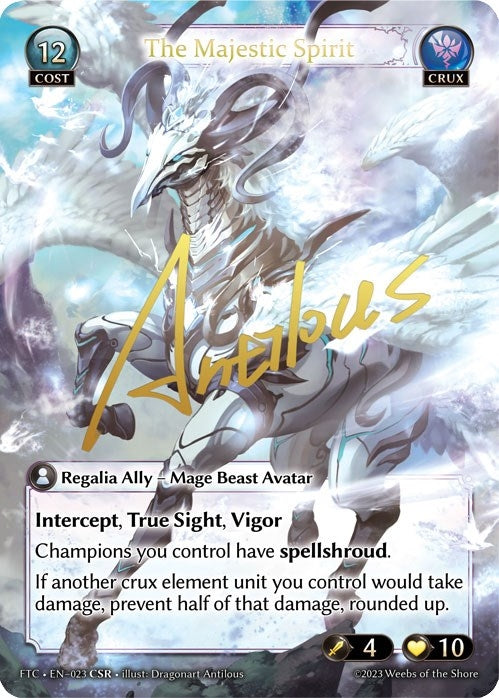 Image for The Majestic Spirit (CSR) (023) (Fractured Crown) (FTC) - Grand Archive TCG