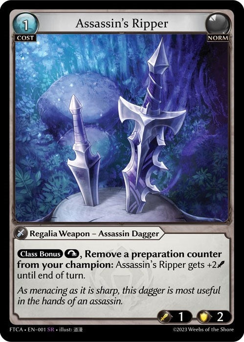 Image for Assassin's Ripper (001) (Fractured Crown) (FTC) - Grand Archive TCG