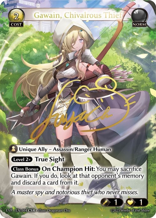 Image for Gawain, Chivalrous Thief (CSR) (004) (Promotional Cards) (P) - Grand Archive TCG