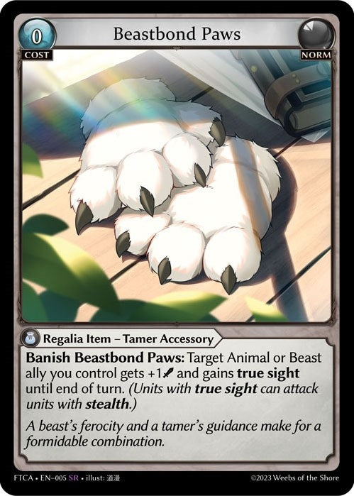 Image for Beastbond Paws (005) (Fractured Crown) (FTC) - Grand Archive TCG