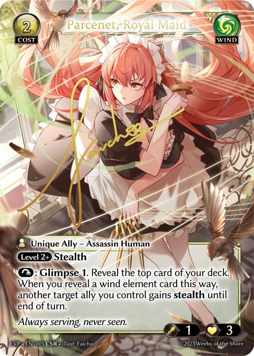 Image for Parcenet, Royal Maid (CSR) (005) (Promotional Cards) (P) - Grand Archive TCG