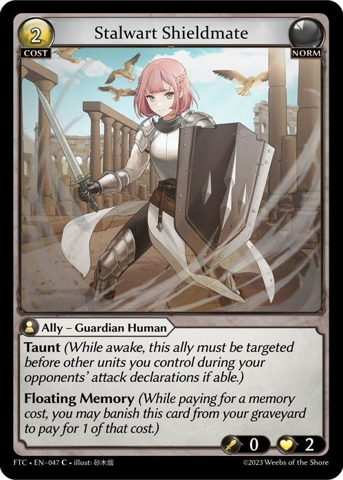 Image for Stalwart Shieldmate (047) (Fractured Crown) (FTC) - Grand Archive TCG