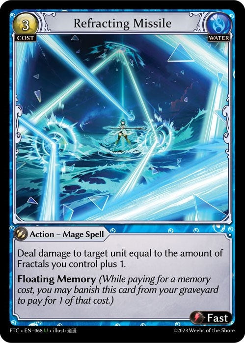 Image for Refracting Missile (068) (Fractured Crown) (FTC) - Grand Archive TCG