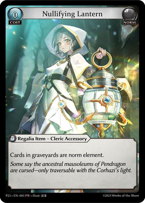 Image for Nullifying Lantern (003) (Promotional Cards) (P) - Grand Archive TCG