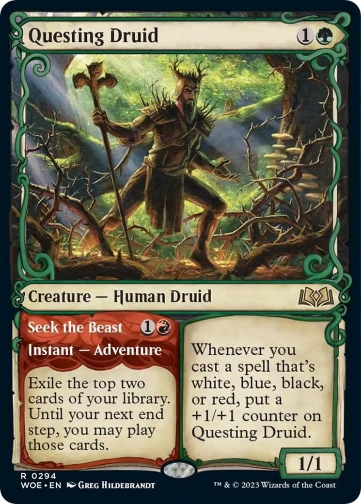 Questing Druid (Showcase) (294) (Wilds of Eldraine)