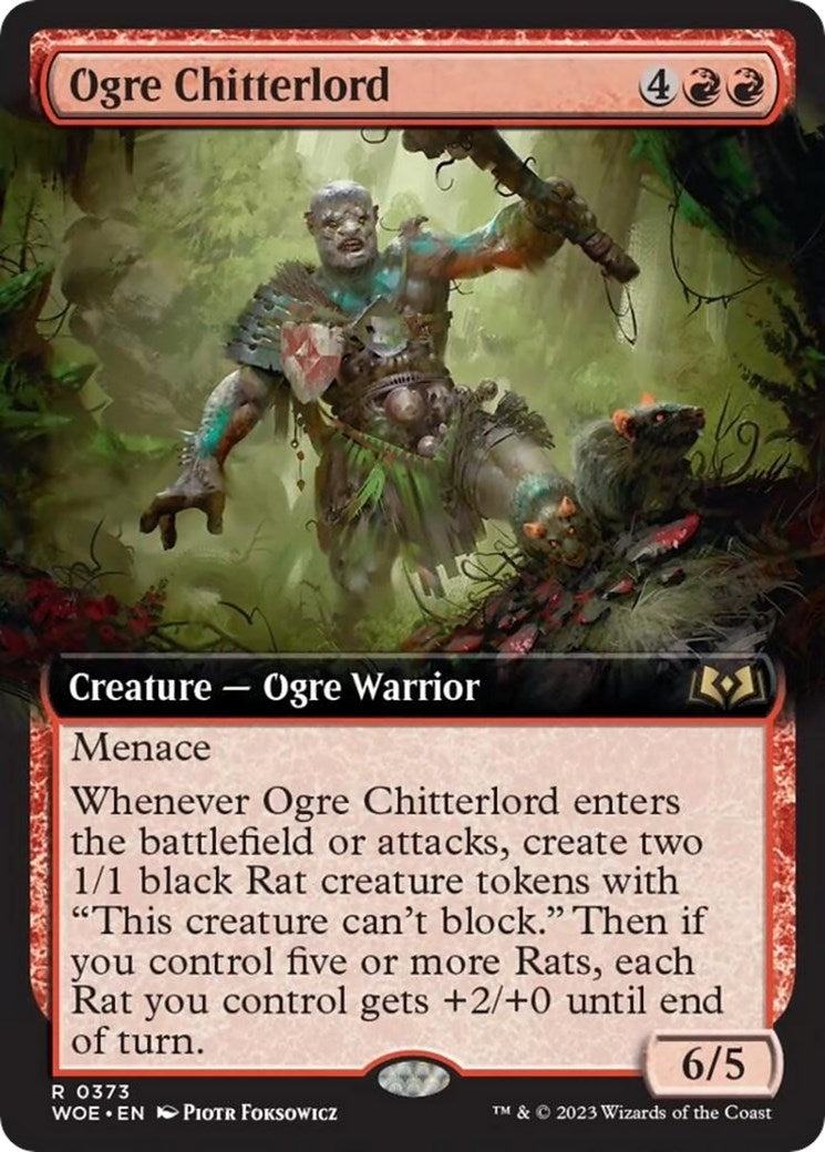 Ogre Chitterlord (Extended Art) (373) (Wilds of Eldraine)