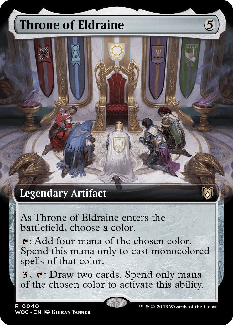 Throne of Eldraine (Extended Art) (40) (Wilds of Eldraine)