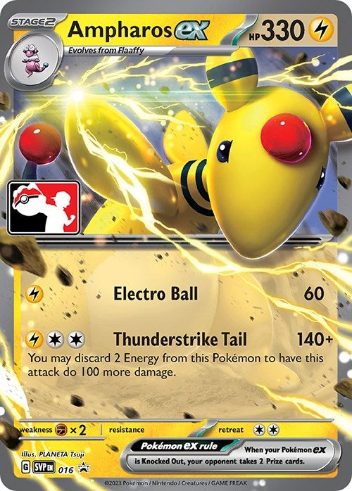 Image for Ampharos ex - 016 (016) (Prize Pack Series Cards) - Pokemon