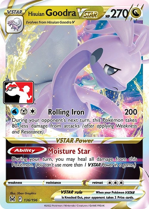 Image for Hisuian Goodra VSTAR (136/196) (Prize Pack Series Cards) - Pokemon