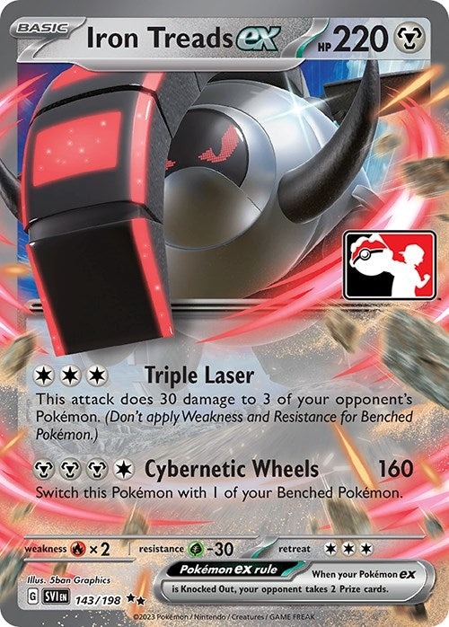 Image for Iron Treads ex (143/198) (Prize Pack Series Cards) - Pokemon