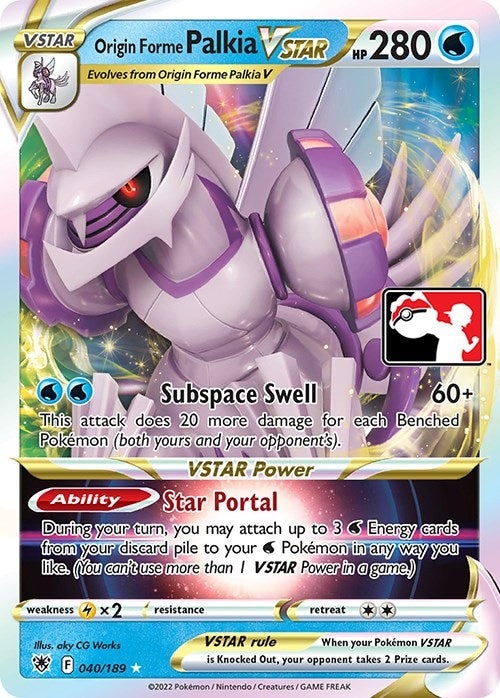 Image for Origin Forme Palkia VSTAR (040/189) (Prize Pack Series Cards) - Pokemon