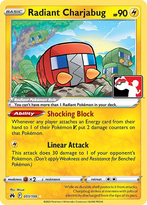 Image for Radiant Charjabug (051/159) (Prize Pack Series Cards) - Pokemon