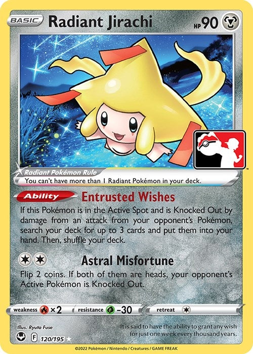 Image for Radiant Jirachi (120/195) (Prize Pack Series Cards) - Pokemon