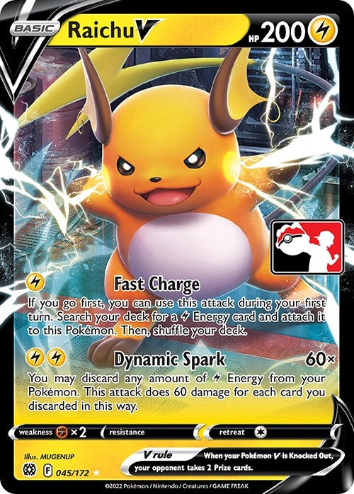 Image for Raichu V (045/172) (Prize Pack Series Cards) - Pokemon