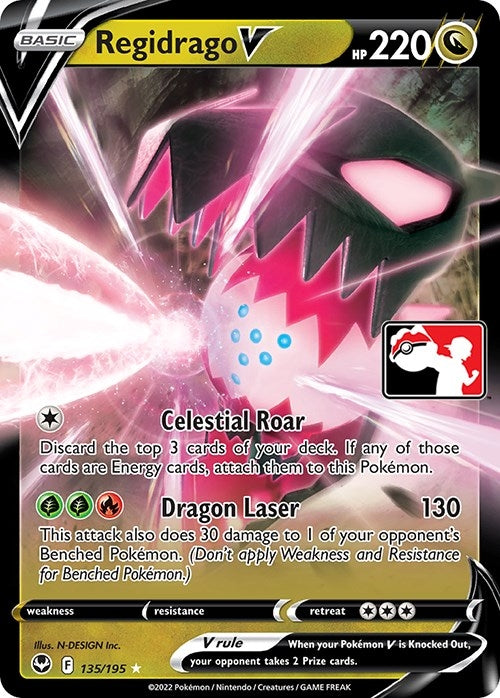 Image for Regidrago V (135/195) (Prize Pack Series Cards) - Pokemon
