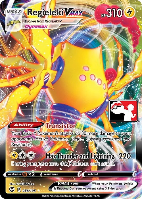 Image for Regieleki VMAX (058/195) (Prize Pack Series Cards) - Pokemon