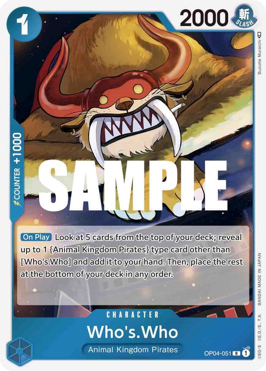 Image for Who's.Who (OP04-051) (Kingdoms of Intrigue) (OP04) - One Piece Card Game