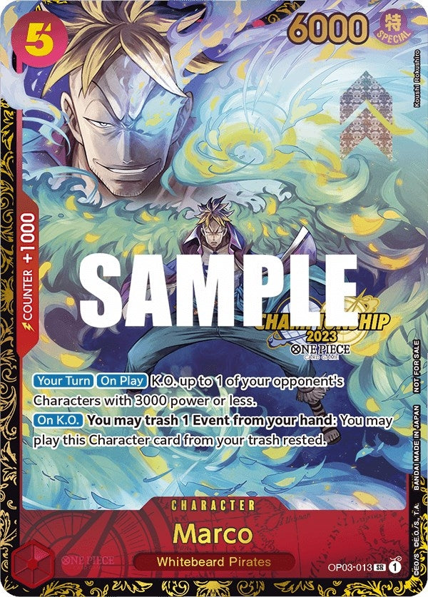 Image for Marco (Championship 2023) (OP03-013) (One Piece Promotion Cards) (OP-PR) - One Piece Card Game