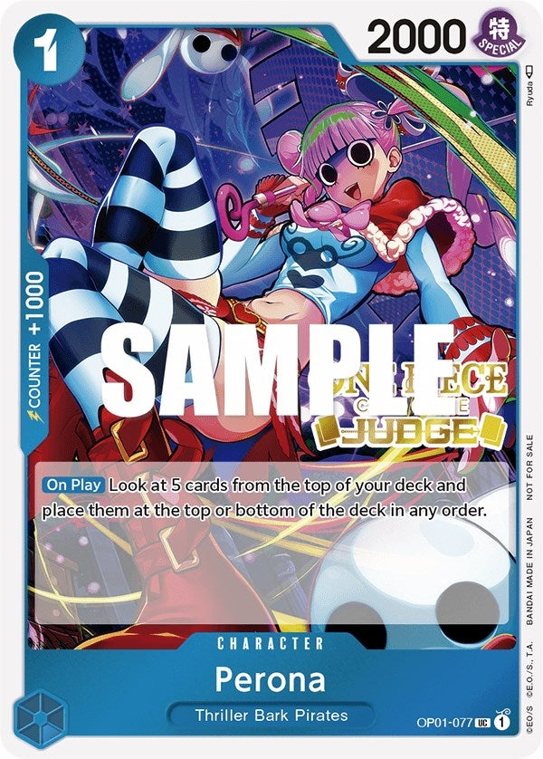 Image for Perona (Judge Pack Vol. 2) (OP01-077) (One Piece Promotion Cards) (OP-PR) - One Piece Card Game