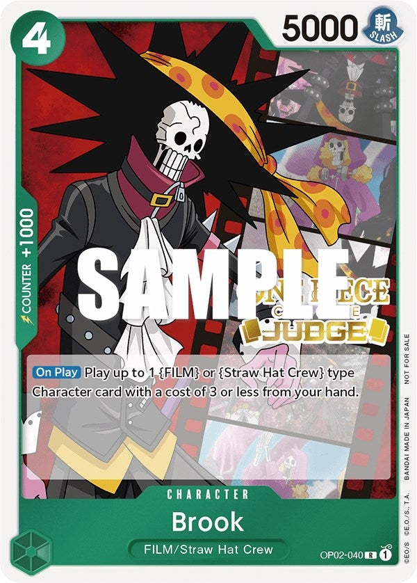 Image for Brook (Judge Pack Vol. 2) (OP02-040) (One Piece Promotion Cards) (OP-PR) - One Piece Card Game