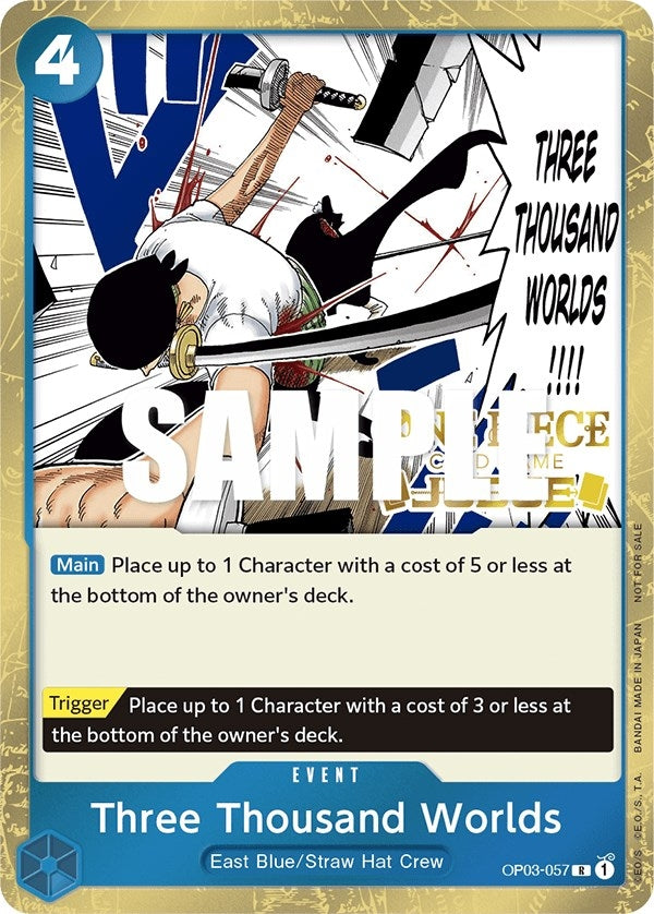 Image for Three Thousand Worlds (Judge Pack Vol. 2) (OP03-057) (One Piece Promotion Cards) (OP-PR) - One Piece Card Game