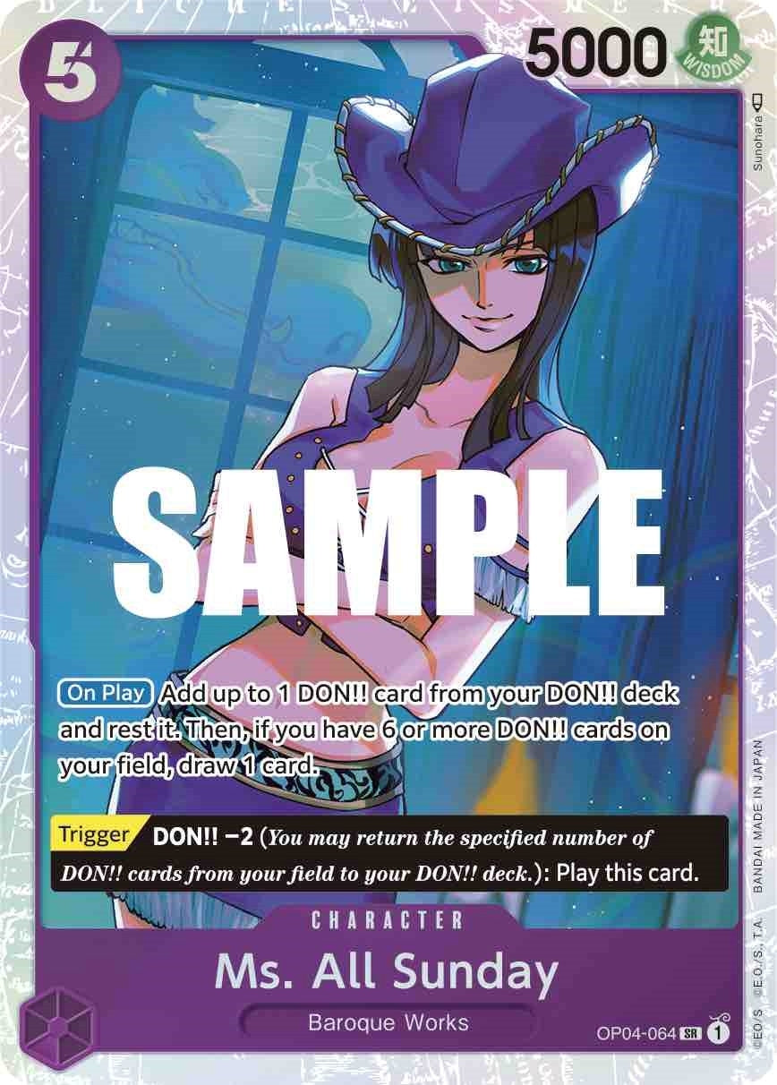 Image for Ms. All Sunday (OP04-064) (Kingdoms of Intrigue) (OP04) - One Piece Card Game