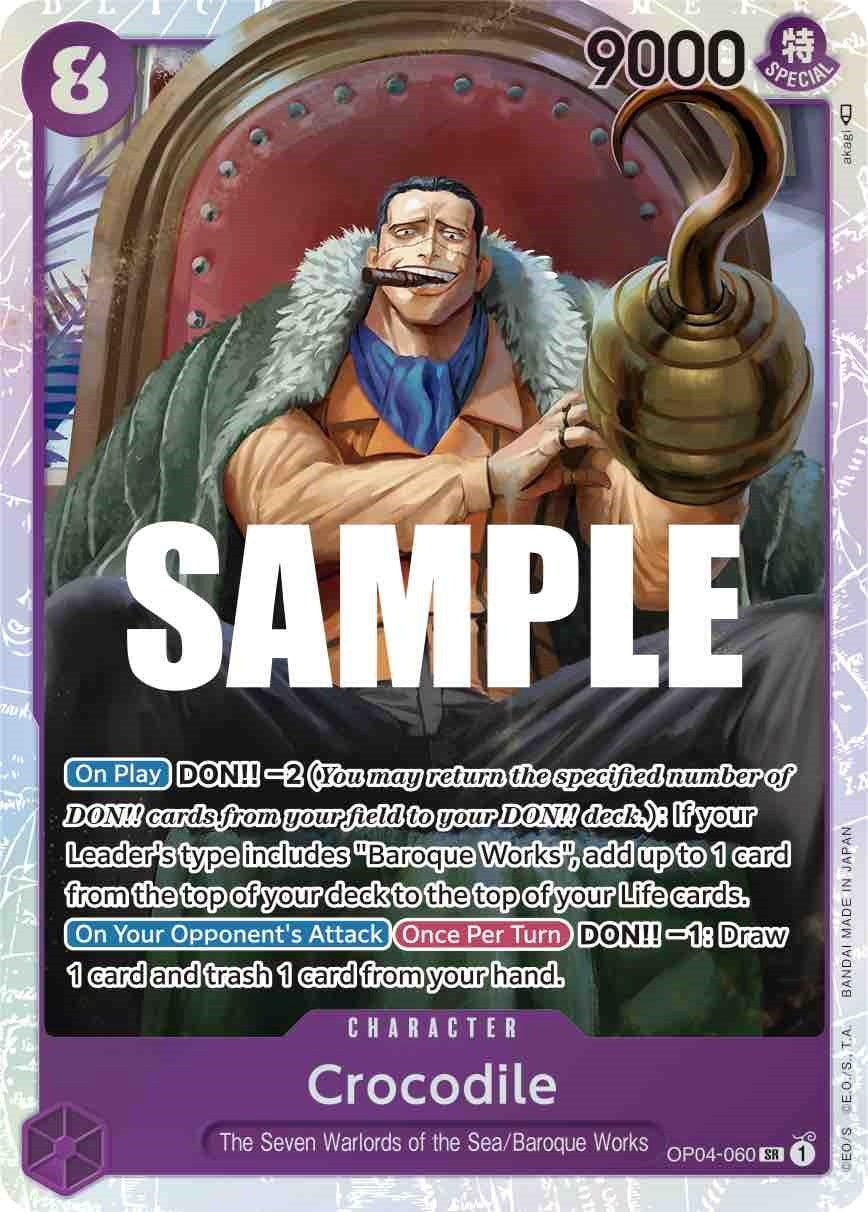 Image for Crocodile (060) (OP04-060) (Kingdoms of Intrigue) (OP04) - One Piece Card Game