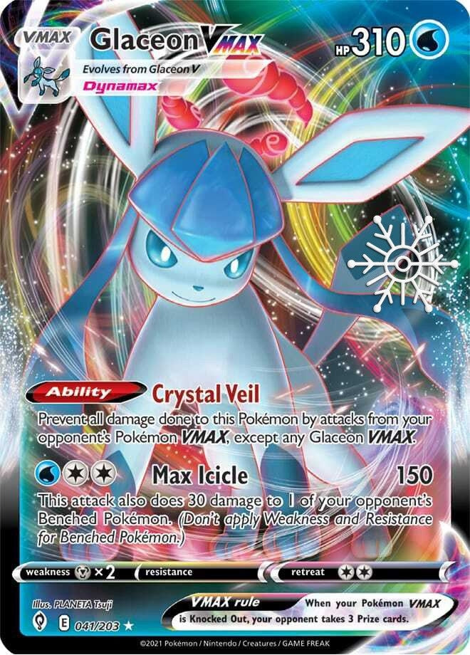 Image for Glaceon VMAX - 041/203 (Holiday Calendar) (041/203) (Miscellaneous Cards & Products) (MCAP) - Pokemon